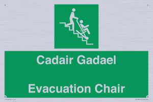 SV16381: Welsh English Bilingual Cadair Gadael / Evacuation Chair