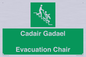 SV16381: Welsh English Bilingual Cadair Gadael / Evacuation Chair