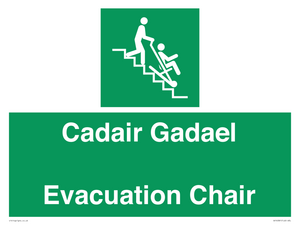 SV16381: Welsh English Bilingual Cadair Gadael / Evacuation Chair