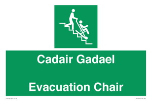 SV16381: Welsh English Bilingual Cadair Gadael / Evacuation Chair