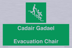 SV16381: Welsh English Bilingual Cadair Gadael / Evacuation Chair
