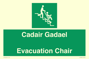 SV16381: Welsh English Bilingual Cadair Gadael / Evacuation Chair