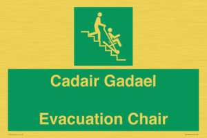 SV16381: Welsh English Bilingual Cadair Gadael / Evacuation Chair
