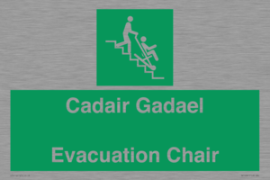 SV16381: Welsh English Bilingual Cadair Gadael / Evacuation Chair