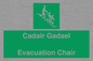 SV16381: Welsh English Bilingual Cadair Gadael / Evacuation Chair