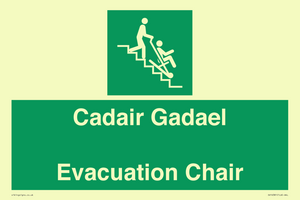 SV16381: Welsh English Bilingual Cadair Gadael / Evacuation Chair
