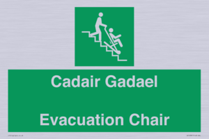 SV16381: Welsh English Bilingual Cadair Gadael / Evacuation Chair