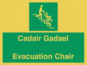 SV16381: Welsh English Bilingual Cadair Gadael / Evacuation Chair