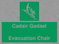 SV16381: Welsh English Bilingual Cadair Gadael / Evacuation Chair