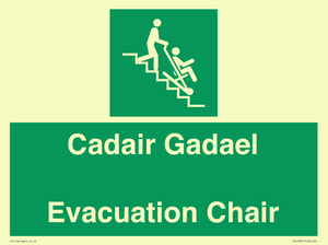 SV16381: Welsh English Bilingual Cadair Gadael / Evacuation Chair