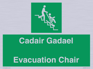 SV16381: Welsh English Bilingual Cadair Gadael / Evacuation Chair