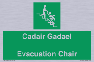 SV16381: Welsh English Bilingual Cadair Gadael / Evacuation Chair