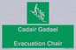 SV16381: Welsh English Bilingual Cadair Gadael / Evacuation Chair