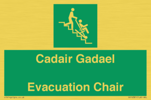 SV16381: Welsh English Bilingual Cadair Gadael / Evacuation Chair