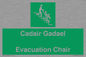 SV16381: Welsh English Bilingual Cadair Gadael / Evacuation Chair