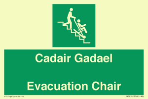 SV16381: Welsh English Bilingual Cadair Gadael / Evacuation Chair