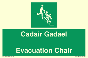 SV16381: Welsh English Bilingual Cadair Gadael / Evacuation Chair