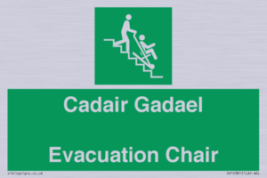 SV16381: Welsh English Bilingual Cadair Gadael / Evacuation Chair