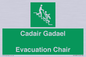 SV16381: Welsh English Bilingual Cadair Gadael / Evacuation Chair