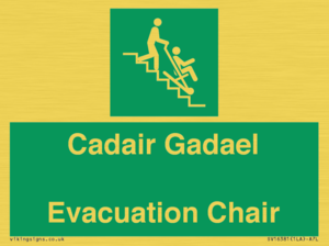 SV16381: Welsh English Bilingual Cadair Gadael / Evacuation Chair