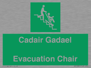SV16381: Welsh English Bilingual Cadair Gadael / Evacuation Chair