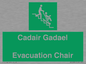 SV16381: Welsh English Bilingual Cadair Gadael / Evacuation Chair