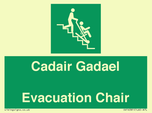 SV16381: Welsh English Bilingual Cadair Gadael / Evacuation Chair