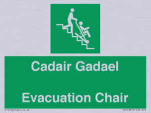 SV16381: Welsh English Bilingual Cadair Gadael / Evacuation Chair