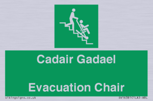 SV16381: Welsh English Bilingual Cadair Gadael / Evacuation Chair