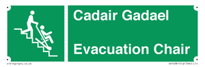 SV16381: Welsh English Bilingual Cadair Gadael / Evacuation Chair