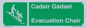 SV16381: Welsh English Bilingual Cadair Gadael / Evacuation Chair
