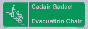SV16381: Welsh English Bilingual Cadair Gadael / Evacuation Chair
