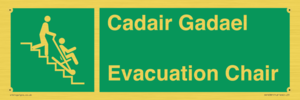 SV16381: Welsh English Bilingual Cadair Gadael / Evacuation Chair