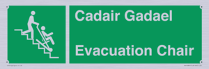 SV16381: Welsh English Bilingual Cadair Gadael / Evacuation Chair