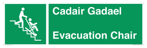 SV16381: Welsh English Bilingual Cadair Gadael / Evacuation Chair