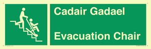 SV16381: Welsh English Bilingual Cadair Gadael / Evacuation Chair