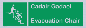 SV16381: Welsh English Bilingual Cadair Gadael / Evacuation Chair