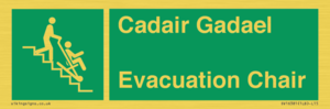 SV16381: Welsh English Bilingual Cadair Gadael / Evacuation Chair