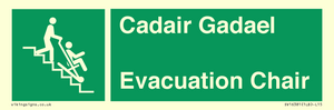 SV16381: Welsh English Bilingual Cadair Gadael / Evacuation Chair