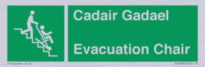 SV16381: Welsh English Bilingual Cadair Gadael / Evacuation Chair