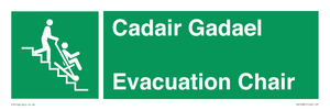 SV16381: Welsh English Bilingual Cadair Gadael / Evacuation Chair
