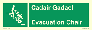 SV16381: Welsh English Bilingual Cadair Gadael / Evacuation Chair