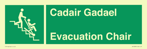 SV16381: Welsh English Bilingual Cadair Gadael / Evacuation Chair