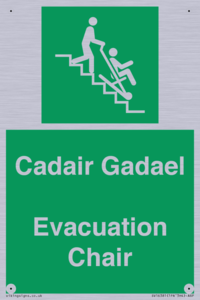 SV16381: Welsh English Bilingual Cadair Gadael / Evacuation Chair