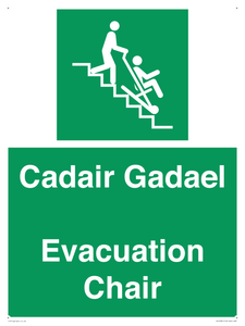 SV16381: Welsh English Bilingual Cadair Gadael / Evacuation Chair