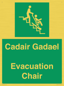 SV16381: Welsh English Bilingual Cadair Gadael / Evacuation Chair