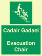SV16381: Welsh English Bilingual Cadair Gadael / Evacuation Chair