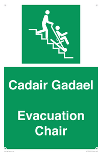 SV16381: Welsh English Bilingual Cadair Gadael / Evacuation Chair