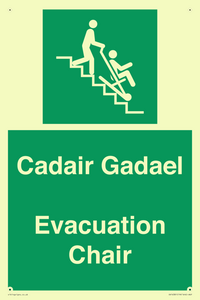 SV16381: Welsh English Bilingual Cadair Gadael / Evacuation Chair