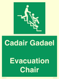 SV16381: Welsh English Bilingual Cadair Gadael / Evacuation Chair
